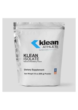 Klean Athlete Klean Isolate Natural Strawberry Flavor -- protein powder, muscle support.