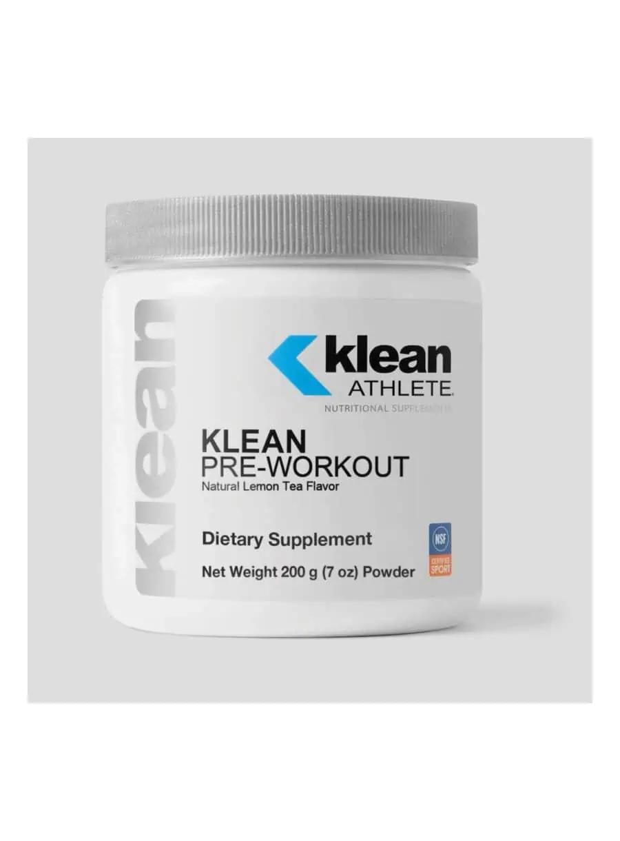 Klean Athlete Klean Pre-Workout -- pre-workout supplement, athletic performance.