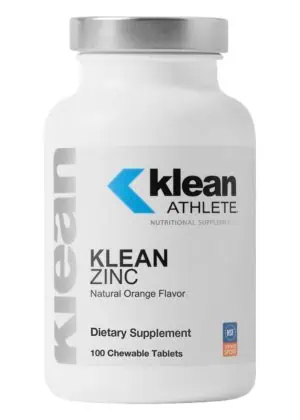 Klean Athlete Klean Zinc -- immune support, zinc supplement.