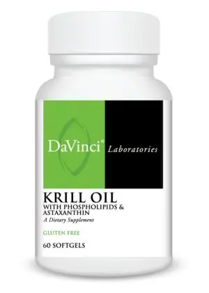 DaVinci Labs Krill Oil -- omega-3 supplement, heart health.