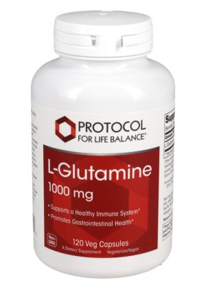 Protocol For Life L-Glutamine 1000mg -- amino acid supplement, immune support.