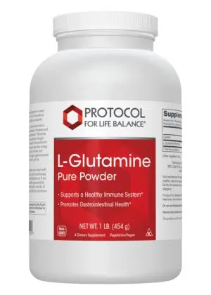 Protocol For Life L-Glutamine Powder -- amino acid supplement, immune support.
