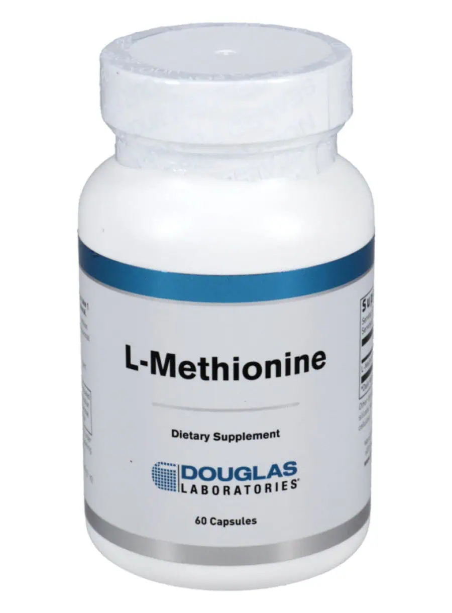 Douglas Laboratories L-Methionine 500mg -- essential amino acid, protein support.