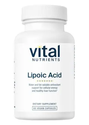 Vital Nutrients Lipoic Acid 300mg -- energy support, blood sugar balance.
