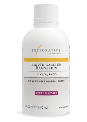 Integrative Therapeutics, Inc. Liquid Calcium Magnesium Berry 1:1 -- calcium supplement, magnesium supplement.