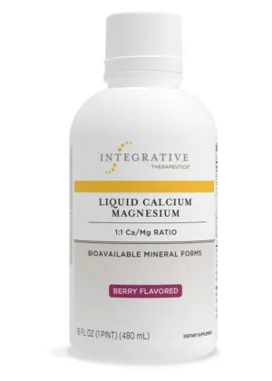 Integrative Therapeutics, Inc. Liquid Calcium Magnesium Berry 1:1 -- calcium supplement, magnesium supplement.