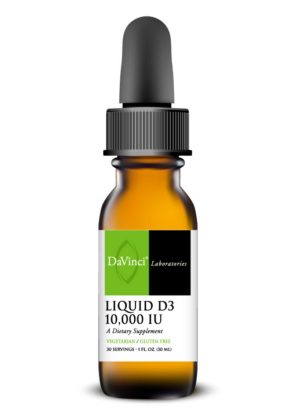 DaVinci Labs Liquid D3 10,000 IU -- vitamin D3 supplement, immune support.