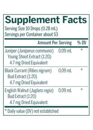 Seroyal/Genestra Liv-gen -- phytoembryotherapy, plant extracts. - Back