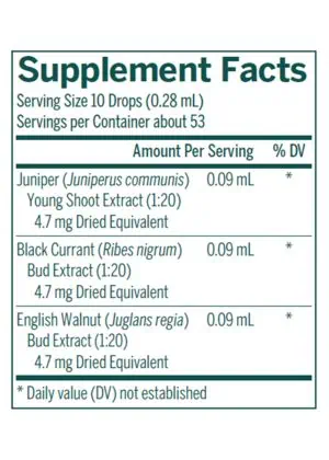 Seroyal/Genestra Liv-gen -- phytoembryotherapy, plant extracts. - Back