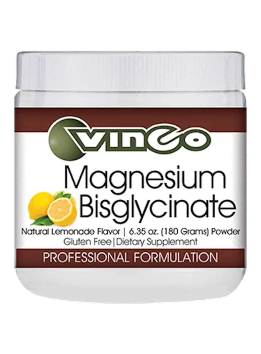 Vinco Magnesium Bisglycinate -- magnesium supplement, elemental magnesium.