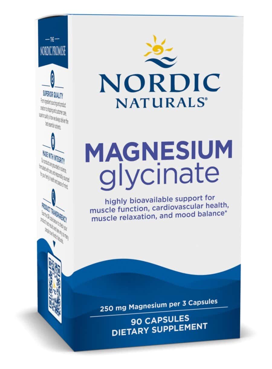 Nordic Naturals Pro Magnesium Glycinate -- magnesium supplement, bioavailable magnesium.