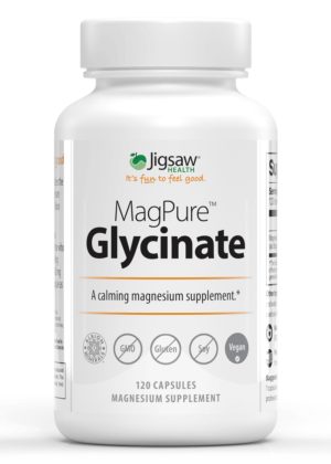 Jigsaw Health MagPure Glycinate -- magnesium supplement, bioavailable magnesium.
