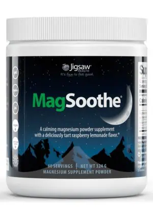 Jigsaw MagSoothe Tart Raspberry Lemonade -- magnesium supplement, calming powder.