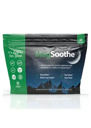 Jigsaw MagSoothe Tart Raspberry Lemonade Packet -- magnesium supplement, calming powder.