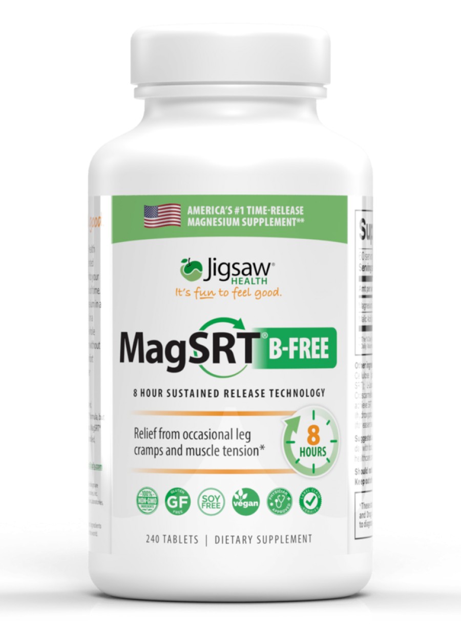 Jigsaw Health MagSRT(R) B-Free -- magnesium supplement, time-release formula.