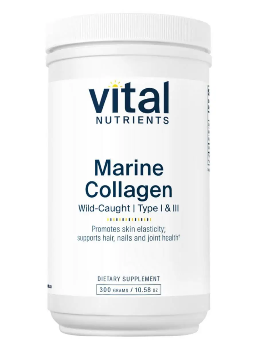 Vital Nutrients Marine Collagen Wild-Caught Type I & III -- marine collagen, collagen peptides.