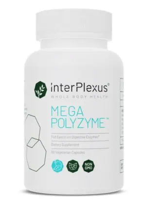 Interplexus Mega-Polyzyme -- vegetarian enzyme, digestive support.