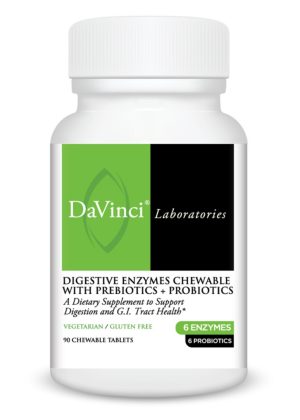 DaVinci Labs Mega Probiotic ND with Digestive Enzyme Chewable -- probiotic supplement, digestive health.