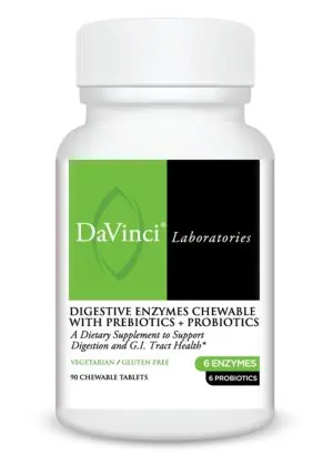 DaVinci Labs Mega Probiotic ND with Digestive Enzyme Chewable -- probiotic supplement, digestive health.