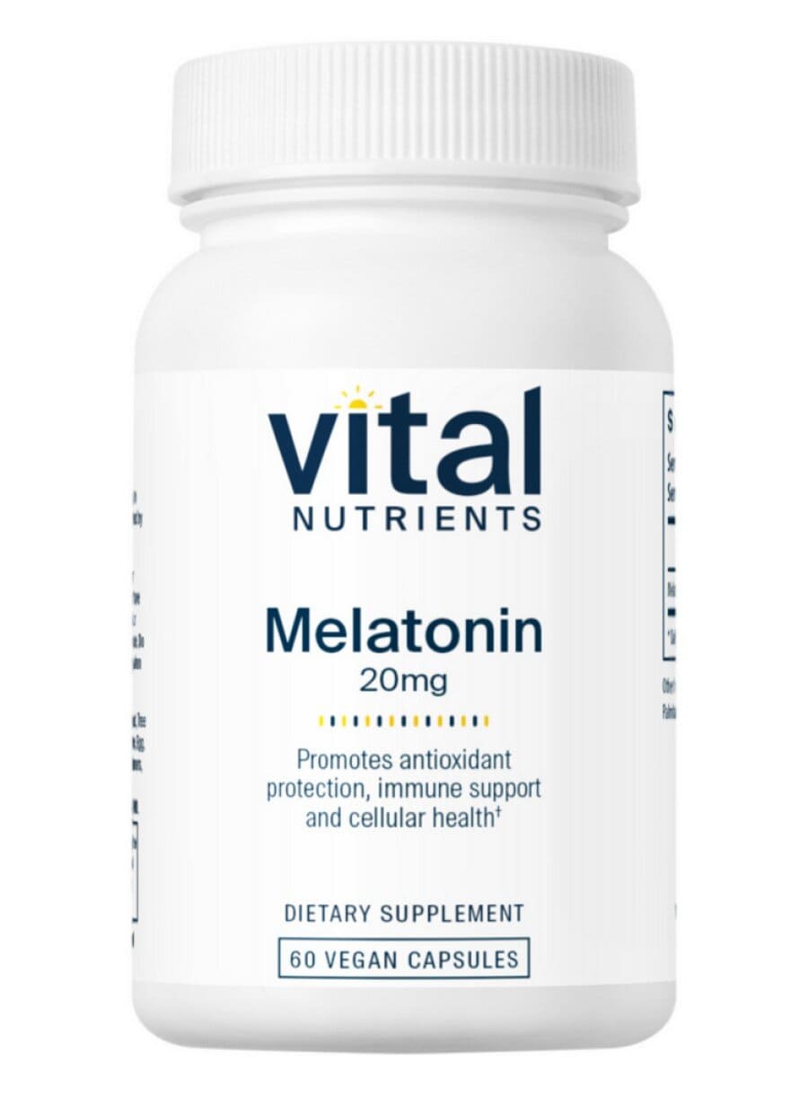 Vital Nutrients Melatonin 20mg -- sleep support, immune function.
