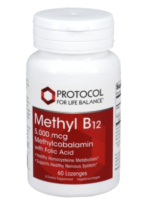 Protocol For Life Methyl B-12 5000mcg -- vitamin B12 supplement, energy support.