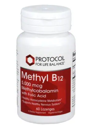 Protocol For Life Methyl B-12 5000mcg -- vitamin B12 supplement, energy support.