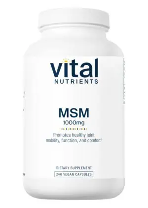 Vital Nutrients MSM 1000mg -- joint health, mobility support.