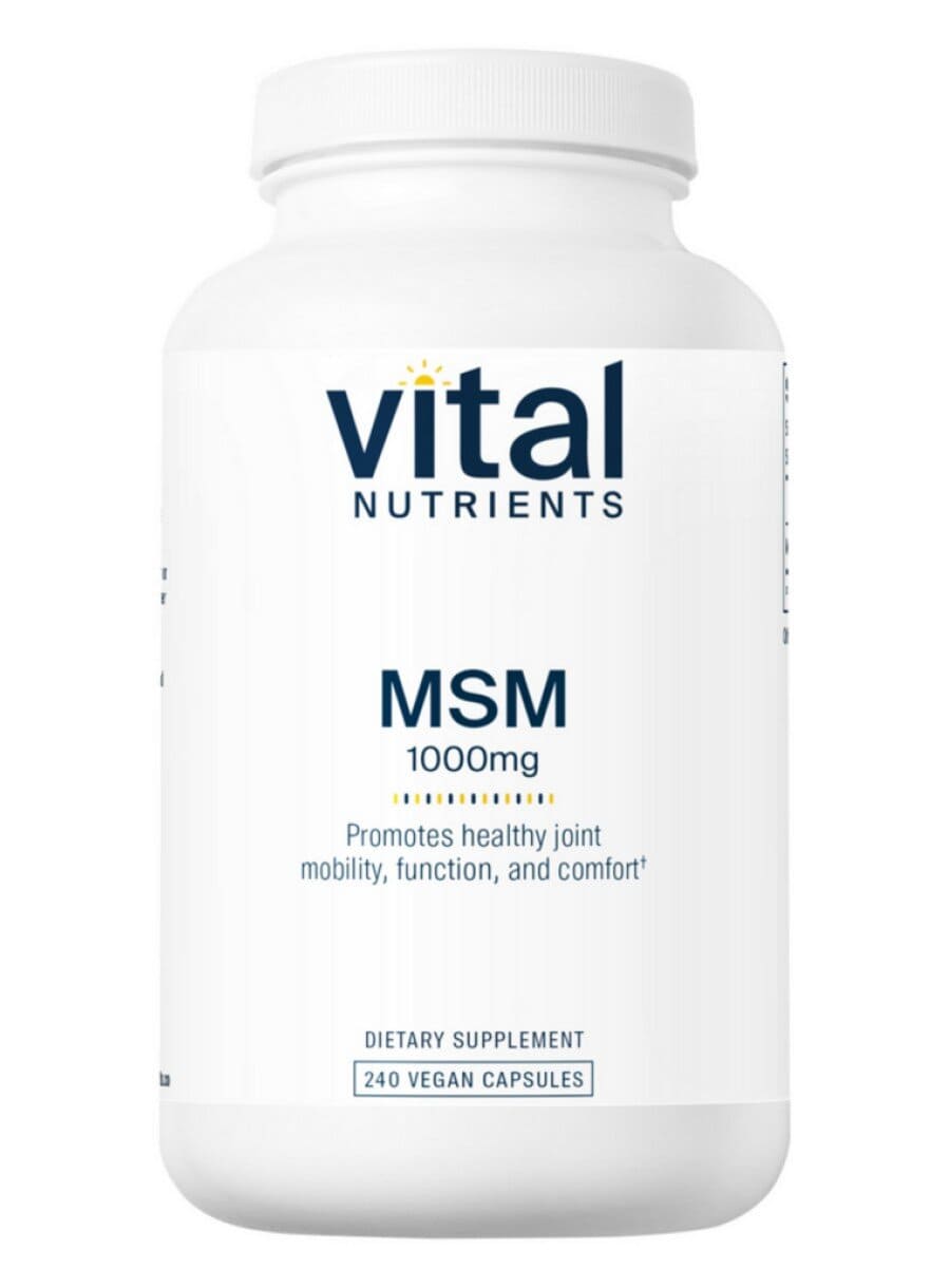 Vital Nutrients MSM 1000mg -- joint health, mobility support.