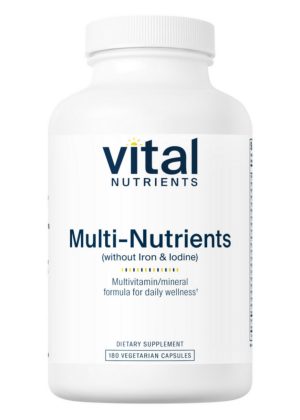 Vital Nutrients Multi-Nutrients (No Iron or Iodine) -- multivitamin, vegetarian formula