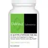 DaVinci Labs N-Acetyl Cysteine 500mg -- amino acid supplement, lung health support.