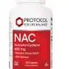 Protocol For Life NAC N-Acetyl Cysteine 600mg -- cellular health, antioxidant support.