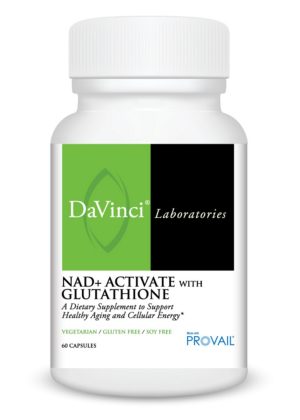 DaVinci Labs NAD+ Activate with Glutathione -- healthy aging, cellular energy.