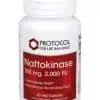 Protocol For Life Nattokinase 100mg/2000FU units -- cardiovascular health, blood flow support.