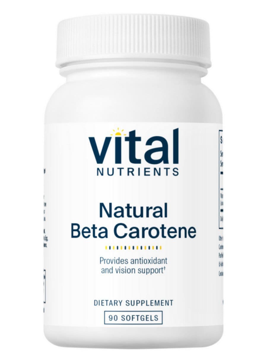 Vital Nutrients Natural Beta Carotene -- antioxidant, visual support.