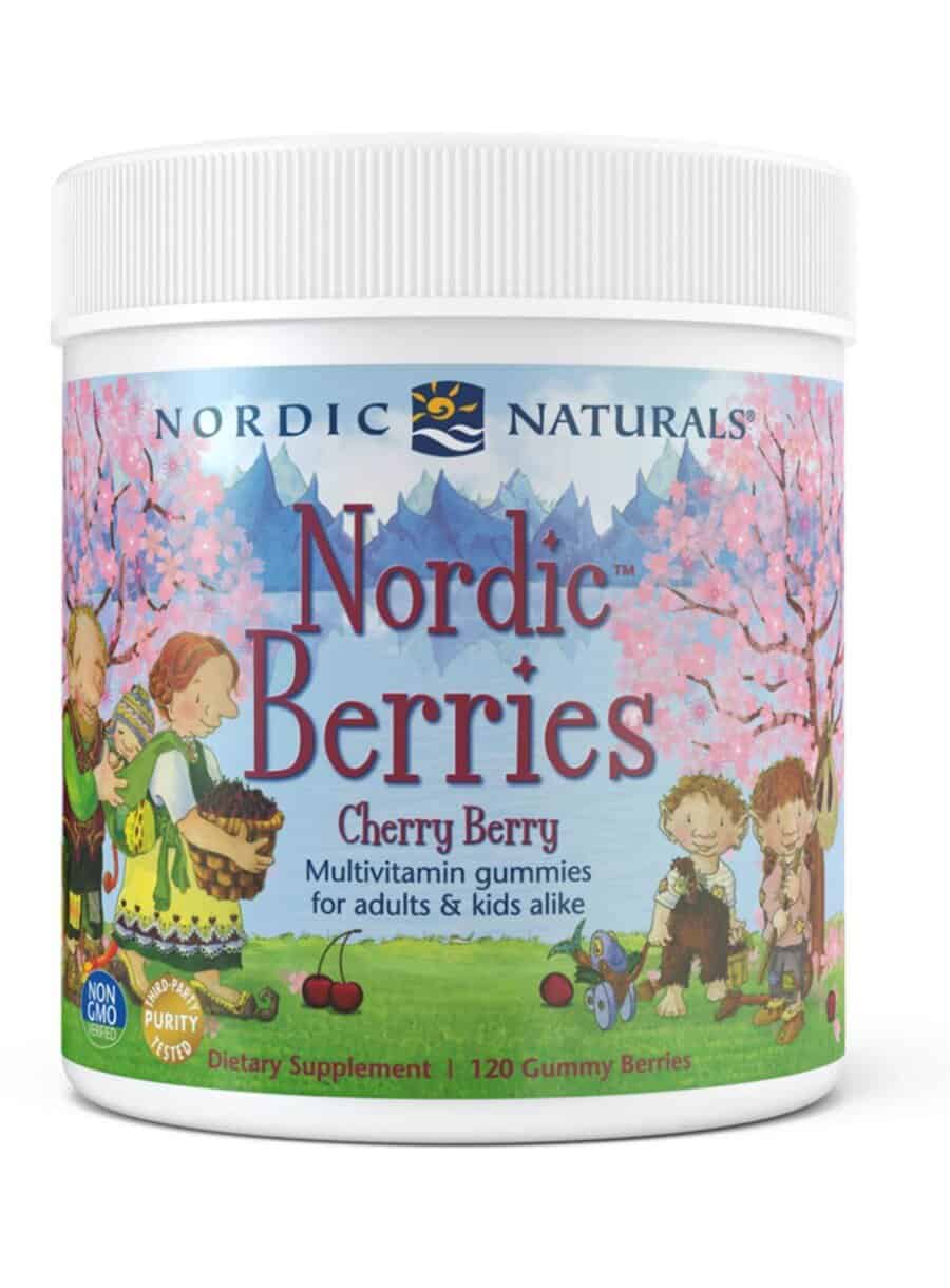 Nordic Naturals Pro Nordic Berries Cherry Berry -- chewable multivitamin, children's health.