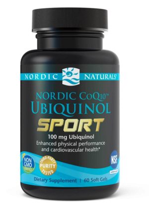 Nordic Naturals Pro Nordic CoQ10 Ubiquinol(TM) Sport -- coenzyme Q10, antioxidant supplement.