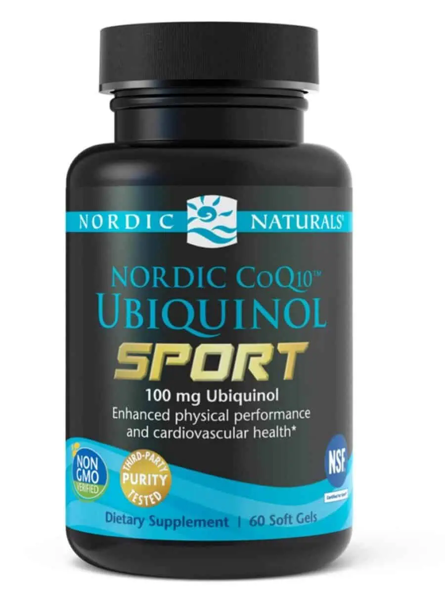 Nordic Naturals Pro Nordic CoQ10 Ubiquinol(TM) Sport -- coenzyme Q10, antioxidant supplement.