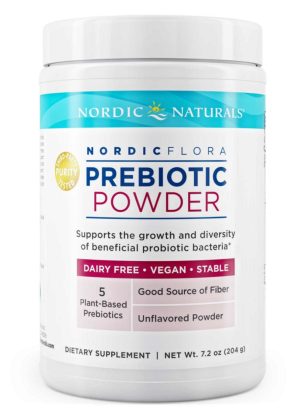 Nordic Naturals Pro Nordic Flora Prebiotic Powder -- prebiotic powder, gut health.