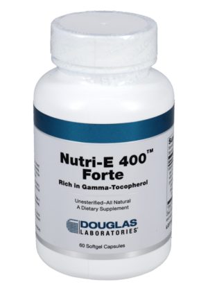 Douglas Laboratories Nutri-E 400 Forte -- vitamin E supplement, mixed tocopherols.