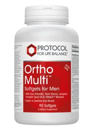 Protocol For Life Ortho Multi for Men -- men's multivitamin, prostate support.