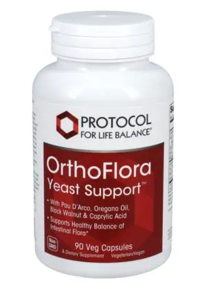 Protocol For Life OrthoFlora Yeast Support -- yeast support, intestinal health.