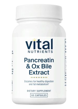 Vital Nutrients Pancreatin and Ox Bile -- digestive enzymes, healthy digestion.