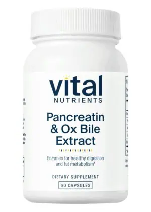 Vital Nutrients Pancreatin and Ox Bile -- digestive enzymes, healthy digestion.