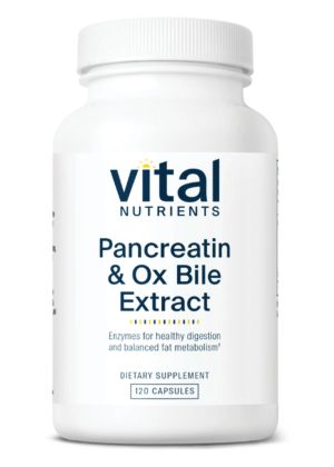 Vital Nutrients Pancreatin & Ox Bile Extract -- digestive enzymes, healthy digestion.