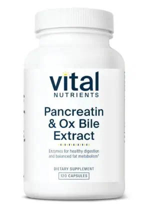 Vital Nutrients Pancreatin & Ox Bile Extract -- digestive enzymes, healthy digestion.