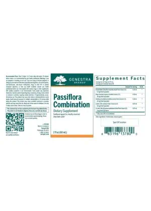 Seroyal Passiflora Combination -- mood support, sleep aid. - Back