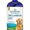 Nordic Naturals Pro Pet Cod Liver Oil Liquid Plain -- omega-3 fish oil, pet health.