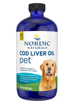 Nordic Naturals Pro Pet Cod Liver Oil Liquid Plain -- omega-3 fish oil, pet health.