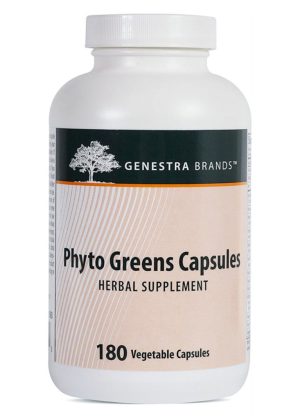 Genestra Phyto Greens Capsules -- phytonutrients, organic greens.