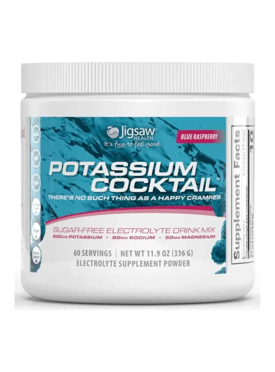 Jigsaw Health Potassium Cocktail Jar Blue Raspberry -- electrolyte powder, sugar-free